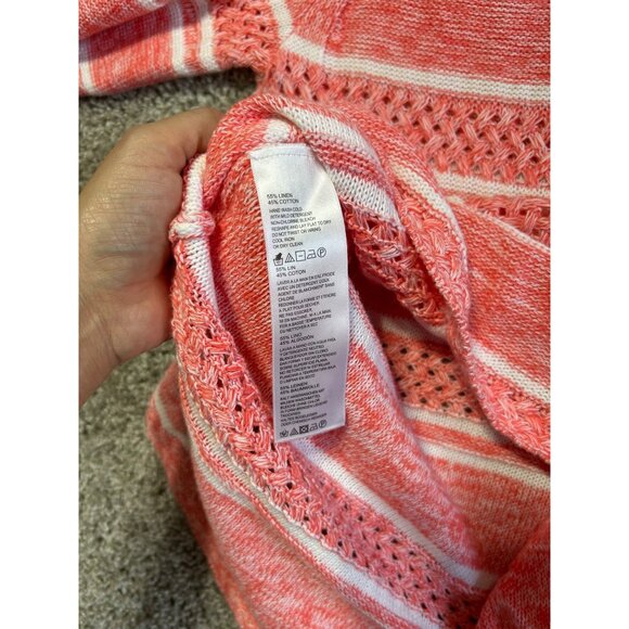 Tommy Bahama Women's M Anacapa Marled Knit Linen Blend Hoodie - Picture 10 of 12